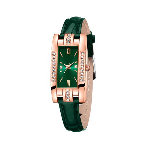 NNEOBA Green Women’s Quartz Watch Jewelry Gift Set